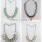 Beautiful designer silver connect circle rhinestone necklace