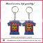 Dongguan custome soft pvc rubberkeychain