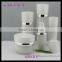 Acrylic lotion bottle; white cosmetic bottle ;cone plastic bottle cosmetic packaging