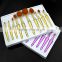Hot 10pieces frosted handle toothbrush oval cosmetic makeup brush set