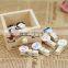 Cute cartoon face name card clip wooden postcard clip /photo clip