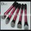 Flat top cosmetic long handle foundation makeup brush