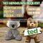 23cm high Microwaveable bear plush toy with flaxseed and lavender bag relaxing and pain relief