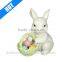 bunny with Easter basket figurine