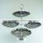 stainless steel hot new portable decorative fruit and cake plate with 4 layers