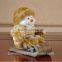 Set of 3 christmas table decoration resin christmas snowman figurine