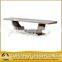 2017 new model artificial granite tv stand with silver stainless steel leg