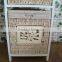 modern practical tall white wooden cabinet with 2 drawer