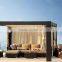 Square outdoor furniture wicker gazebo rattan gazebo