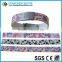 Factory price sample in stock ID code bracelet, silicone ajustable bangle, silicone wristband