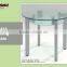 Simple Design Square Glass Coffee Table Kitchen Glass Dining Table