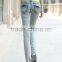 2016 new style fashion women stained jogger jeans