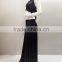 Yifusha shimmering metallic trobal lesson wears fusion skirt and halter top
