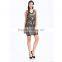 Domin Fashion Sleeveless Beading and Sequin Lady Dress