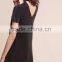 summer woman dress latest design choker neck T-shirt dress