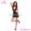Fashion Sexy Stretchy Faux Leather Dress With Special Design