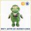 High quality hot alligator plush kids zoo animal backpack