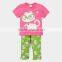 China Company Girls Boutique Clothing Summer 2016 Girl Clothes Set Lovely Children Clothing