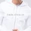 2016 Custom Hot Sale With Drawstrin Hood White Men's 100% Cotton Anti Shrink Casual Oversized Zipper Up Autumn Hoodies
