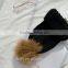 15 Colors Big Real Fur Poms Fashion Classic Tight Knitted Fur Ball Pom Poms Knitted Hat Women Cap Winter Beanie Fox Fur Balls