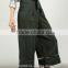 china suppliers women tie waist trim gaucho pants