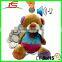 hot sale soft plush bear coins bank with sound