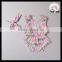 2016 yawoo princess patterns sleeveless pom pom rompers baby boutique clothing