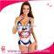 Women Sexy Printing one-piece swimming suit