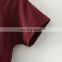 Hot Sale Summer Red Boat Neck T-Shirt Blank Vasual Cotton Round Bottom T Shirt for Modern Girls Korean Fashion T-shirt