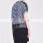 Fashion women tweed jacket/ladies fashion short sleeve women jacket