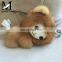 New Design Custom Stuffed Plush Soft Keyring Monkey / Real Mink Fur Custom Keychain Wholesale