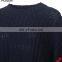 Women lastest design distressted chunky knit sweater 2018