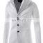 2017 Unique Design Men Button Unbalance Two Collar Blazer