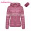 Fashion Winter 5 Color Long Sleeve Hoodie Goose Women Down Jacket