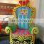 Soft King & queen inflatable princess throne chair