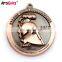 Newest customized souvenir 3d metal medal with ribbon