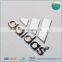 Custom Metal Label Electroplating Nickel Stickers With Strong 3M Adhesive