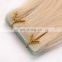 Virgin indian hair raw unprocessed invisible tape hair extensions