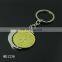 Custom cheap rotatable metal challenge coin keychain holder with debossed logo