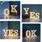 Advertising acrylic outdoor light box signs  marquee letters Christmas wedding decoration