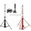 telescoping tv antenna mast with the tripod ,aluminum telescopic antenna mast up to 10m