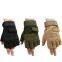 Tactics, military, half finger, sport, hunting, durable, high quality, gloves