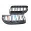 Dual slat gloss M color abs plastic front kidney grill grille bumper hood for BMW 6 series F06 F12 F13 2011+