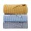 Premium Blue Washable Thick Breathable Cotton Sand Wash Waffle Blanket