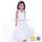 Wholesale New Fashion Boutique Girl Dress Children Clothing Ruffle White Lace Evening party For Toddlers Baby Girl Party Dress