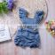 2020 new blue one-piece baby girl little loli sleeveless summer foreign trade children's clothing is now wholesale