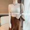 TWOTWINSTYLE Sweater For Women Long Sleeve Slim Turtleneck Knitting  Female 2020 Autumn New Clothing