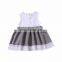 2019 summer linen cotton little kids Girls lace dress Princess Party dress free ship