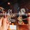 RTS Custom Fashion Gold Silver Hair Accessories Girls Simple Metal Hairgrip Hairpin Crystal Letter Bobby Pin Hair Clip For Hair