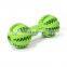 Durable nontoxic rubber interactive IQ dental treat teeth cleaning toy for dogs